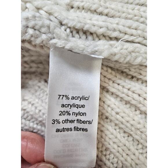 Maurices Large Open Front Relaxed Fit Cardigan Cream - Picture 7 of 8